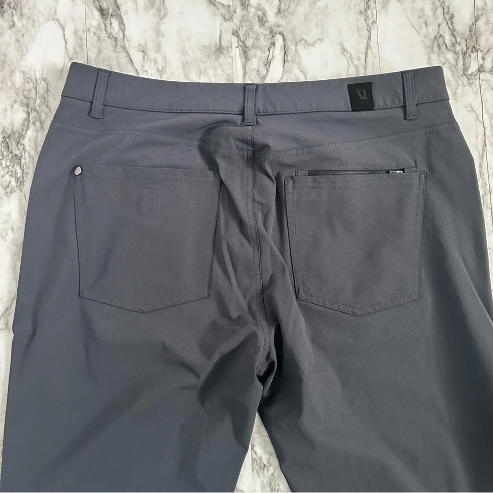 Vuori Men's 34 x30 Meta Pant Athletic performance Slim Fit V430-S Charcoal Grey - Picture 11 of 16